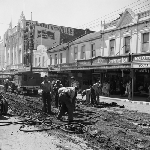 Cover image for Photograph - Hobart, road works on Liverpool Street