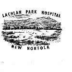 Cover image for Photograph - Lachlan Park Hospital, New Norfolk, identification stamp