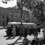 Cover image for Photograph - Franklin Square, Motor Bus, Fern Tree stop