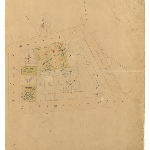 Cover image for Map - Sprents Page 10  - Bounded by Murray, Customs House Place, Salamanca Place and Davey Streets (Section P3) Hobart