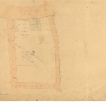 Cover image for Map - Sprents Page 13 - Bounded by Salamanca Pl, Montpelier Retreat, Harrington, George St.(now Gladstone Street) (Section Q3) Hobart