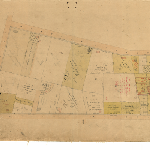 Cover image for Map - Sprents Page 33 - Bounded by Warwick, Harrington, Patrick and Hill Streets (Section Xx) Showing School Reserve Hobart