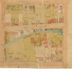 Cover image for Map - Sprents Page 37 - Bounded by Goulburn, Harrington, Collins and Barrack Streets (Sections Z and P) Hobart