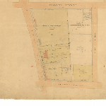 Cover image for Map - Sprents Page 52  - Bounded by Elizabeth, Warwick, Church & Patrick Sts (Section D2) includes Presbyterian Burial Grounds Hobart