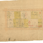 Cover image for Map - Sprents Page 5  - Bounded by Brisbane, Harrington, Melville and Barrack Streets (Sec Oo) Hobart