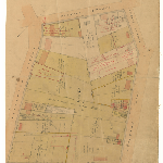 Cover image for Map - Sprents Page 64  - Bounded by Warwick & Murray Sts, Veterans Row, High & Elizabeth Streets (Sec J2) includes site for school Hobart