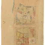 Cover image for Map - Sprents Page 65 - Bounded by Macquarie, Elizabeth & Collins Streets & Market Place (Sections L & K) Hobart