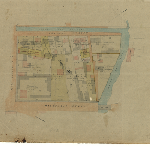 Cover image for Map - Sprents Page 71 - Bounded by Hobart Town Rivulet, Macquarie St, Old Market place & Collins St (Section M) included slaughter house, Hobart
