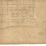Cover image for Map - Hobart 12 - Plan of layout of Streets of Hobart