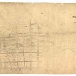 Cover image for Map - Hobart 13 -Plan of layout of Streets of Hobart Town including various landholders