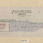 Cover image for Map - Hobart 125 - Metropolitan Drainage Board Map showing proposed easement along outfall sewer Gasworks Lane, Hobart- surveyor Darling