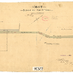 Cover image for Map - Hobart 126 - Plan of Hobart easement for Metropolitan Drainage Board - surveyor Darling (Field Book 955)