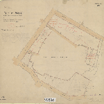 Cover image for Map - Hobart 128 - City of Hobart Plan showing allotments bounded by Hampden Road, Davey, Molle, and Albuera Streets, showing allotments for the military barracks - surve4yor Darling (Field Book 957)
