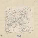Cover image for Map - Hobart 129 - Plan of Hobart Town from the River Derwent to Davey Street  - surveyor Hall