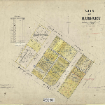 Cover image for Map - Hobart 134 - Plans of allotments bounded by Wentworth, Hean, Wellesley and Belton Streets, Hobart - surveyor (Field Book no 960)