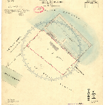 Cover image for Map - Hobart 140A - City of Hobart plan showing Derwent Rowing Club Jetty and Sheds - surveyor Darling (Field Book 963)