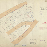 Cover image for Map - Hobart 147 - Plan of City of Hobart Section K3 showing allotments between Upper Liverpool and McKellar Streets - Donald Frazer (Field Book 965)