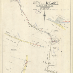 Cover image for Map - Hobart 156 - City of Hobart survey of naval oil pipeline easement - surveyor Colin M Pitt (Field Book 971)