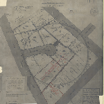 Cover image for Map - Hobart 165 - City of Hobart plan of allotments between New Town Road, Archer and Argyle Streets, surveyor R A Terry