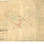Cover image for Map - Hobart 24 - Plan of Allotments in Bathurst & Parson Streets Hobart Town surveyed by Henry Wilkinson.