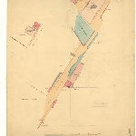Cover image for Map - Hobart 28 - Plan of Macquarie Street, and the Old Wharf, Hobart - Surveyor J E James Erskine Calder
