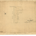 Cover image for Map - Hobart 33 - Lansdowne Crescent, Poets Road and Bonnington Road, West Hobart - Plan of allotments belonging to Mr Robertson