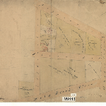 Cover image for Map - Hobart 45 - Grants bounded by Elphinstone, Macquarie to Holbrook Place and Elboden Place , Hobart - surveyor James Sprent