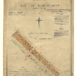 Cover image for Map - Hobart 51 - Plan of City of Hobart Town - allotments Park Street - surveyor Fred Smith (Field Book 946)