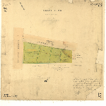 Cover image for Map - Hobart 57 - Plan of allotments Paternoster Row and Warwick Street, Hobart (see Sprent's Book Page 60)