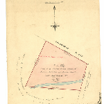 Cover image for Map - Hobart 76 - Plan of Section Q3 fronting Salamanca Place, Hobart  - surveyor Thomas Frodsham