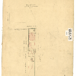 Cover image for Map - Hobart 83 - Plan of Section V, Hobart claimed by J Sharp - surveyor Frank Searle