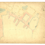 Cover image for Map - Hobart 87 - Plan of land at Sullivan's Cove, Hobart, under the control of the Marine Board - surveyor C W James