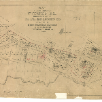 Cover image for Map - Hobart 95 - Plan of Valuable Allotments at St George's Hill, Hobart,  belonging to the estate of the late Robert Kermode Esq to be sold by Messrs Guesdon & Westbrook at their Mart, Collins Street Hobart, on Thurs 22 Jan 1874.