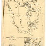 Cover image for Map - Historic Plan 12 - 'chart of Terra Australis by M Flinders 1798-99, south coast sheet V1', map of Van Diemens Land