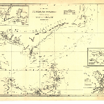Cover image for Map - Historic Plan 13 - chart by M Flinders, commissioner of HM Sloop, Investigator 1798, 1802 and 1803 of Terra Australis northern Tasmania, Bass Strait and New South Wales, south coast sheet V, publ as the Act directs by G & K Nicol Pall Mall 1/2/1814