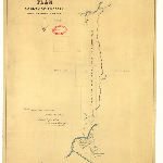 Cover image for Map - Exploration Chart 16 - Russell, connection from Whyte River to Pieman Road - surveyor David Jones