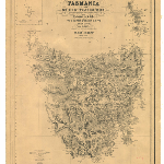 Cover image for Map - Exploration Chart - map of Tasmania, surveyor James Sprent