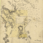 Cover image for Map - Somerset 61 - plan of part of the Blackman's River, Black Sugarloaf Tier and various landholders - surveyor J Scott landholders BELL J, LACKEY M AND CHIPMAN J, HARRISON R,