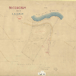 Cover image for Map - Buckingham 95 - parish of Queenborough, showing various allotments and landholders fronting Derwent River - surveyor James Combes landholders Gregory J and others