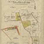 Cover image for Map - Somerset 101 - parishes of Oatlands and Brisbane, Hillhouse Estate subdiv for closer settlement, main line railway, Eastern Marshes to Oatlands rd, York Plains and two inset maps, surveyor Counsel (Field Books 834 835) landholders DAVIS AC and ors