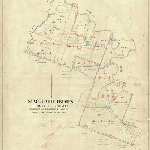 Cover image for Map - Somerset 111 - parishes of Ramsbury and Lincoln, Macquarie Estates including Lake and Macquarie Rivers - surveyor Miles (Field Book 821) landholder MACQUARIE ESTATES - 14 LOTS