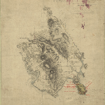 Cover image for Map - Pembroke 15 - showing land grants in vicinity of Coal River, Ponto's Hill, Midway Point and Richmond - surveyor T Scott landholder LORD J