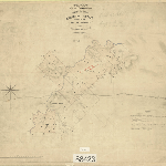 Cover image for Map - Pembroke 21 - parish of Swanston, plan of Swanston estate situations at the Eastern Marshes on the Little Swan Port Rv, township of Swanston landholders MARSHALL G, SYNNOTT F AND W, DOYLE J, SMITH J G, SWANSTON C, LEARMONTH T,