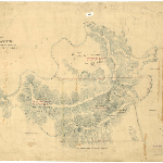 Cover image for Map - Pembroke 53 - plan of survey of northern portion of Forestier Peninsula, including Blackman's Bay, Green Pt, The Narrows, Cape Paul Lamanon, Prince of Wales Bay, North Bay, surveyor E Bellairs (Field Book 716) landholder CLARK J