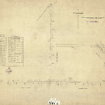 Cover image for Map - Wellington 7 - plan including Camp Creek, Wynyard to Mt Bischoff road, track from Hellyer River to Moore's Plain and various landholders (Field Book 857)