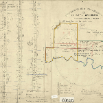 Cover image for Map - Wellington 8 - parishes of Dallas and Myalla, diagram from actual survey, including Detention River and various landholders - surveyor FE Windsor