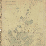 Cover image for map - Wellington 21 - map of the Van Diemen's Land proposed eastern locations including Emu Bay, Hampshire Hills, Surrey Hills and Middlesex Plains - surveyor Henry Hellyer