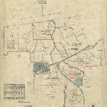 Cover image for Map - Wellington 41 - parishes of Marrawah and Riegeena, Welcome Valley tramway road, Marrawah tramway and various landholders - surveyor KM Harrisson (Field Books 870 and 871)