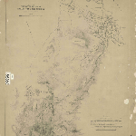 Cover image for Map - Buckingham 115 - parish of Hobart, water supply plan of Hobart Town and suburbs bordered by the Thumbs and North West Bay River to the Derwent River signed by Alfred Randall, director of Waterworks