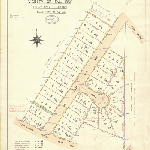 Cover image for Map - Wellington 56 - town of Burnie in the vicinity of Emu Bay, Terrylands subdivision including Bird, Joyce and Terrylands Streets and the Boulevard - surveyor AO Williams (Field Book 874)
